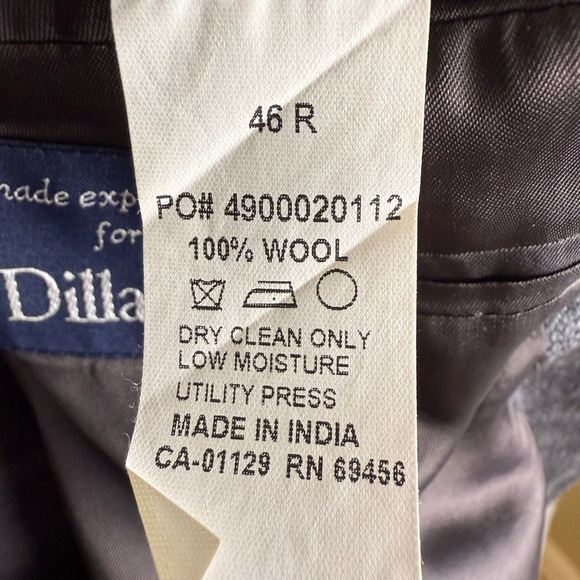 Men’s Ralph Lauren 100 percent wool sport coat 46R grey preowned - Picture 9 of 10